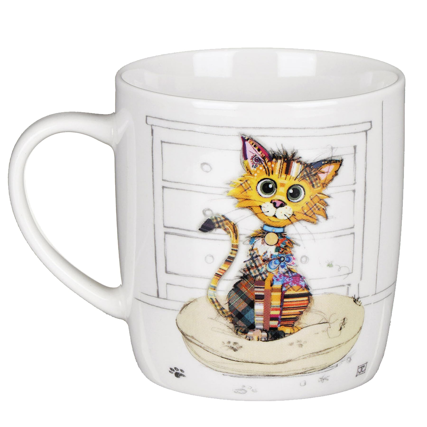 Widdle Gifts Bug Art Mug Tableware, Kimba Kitten 1712