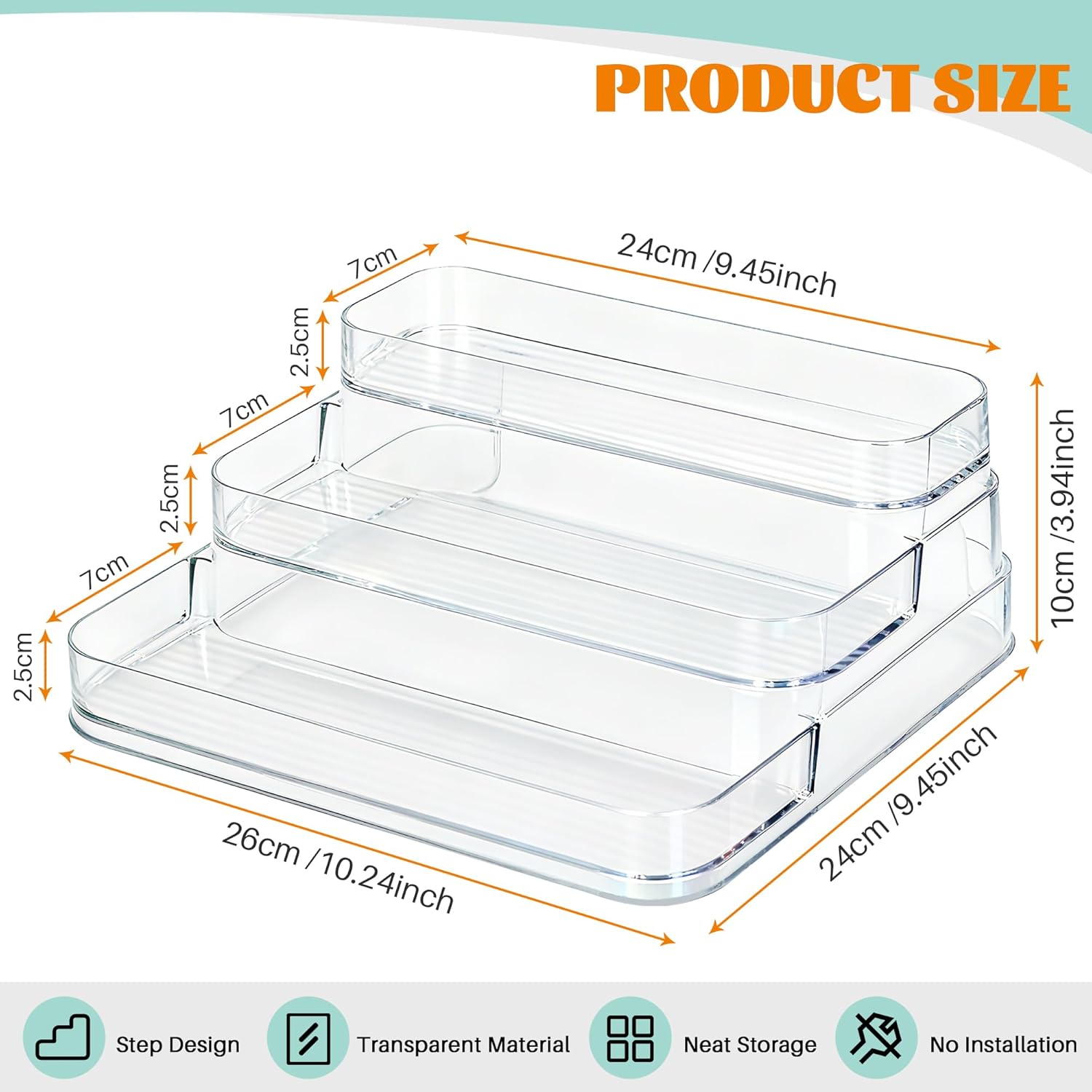 3 Tier Mini Brand Storage Case, 2 Pack Dustproof Display Case for Mini Brand Organizer