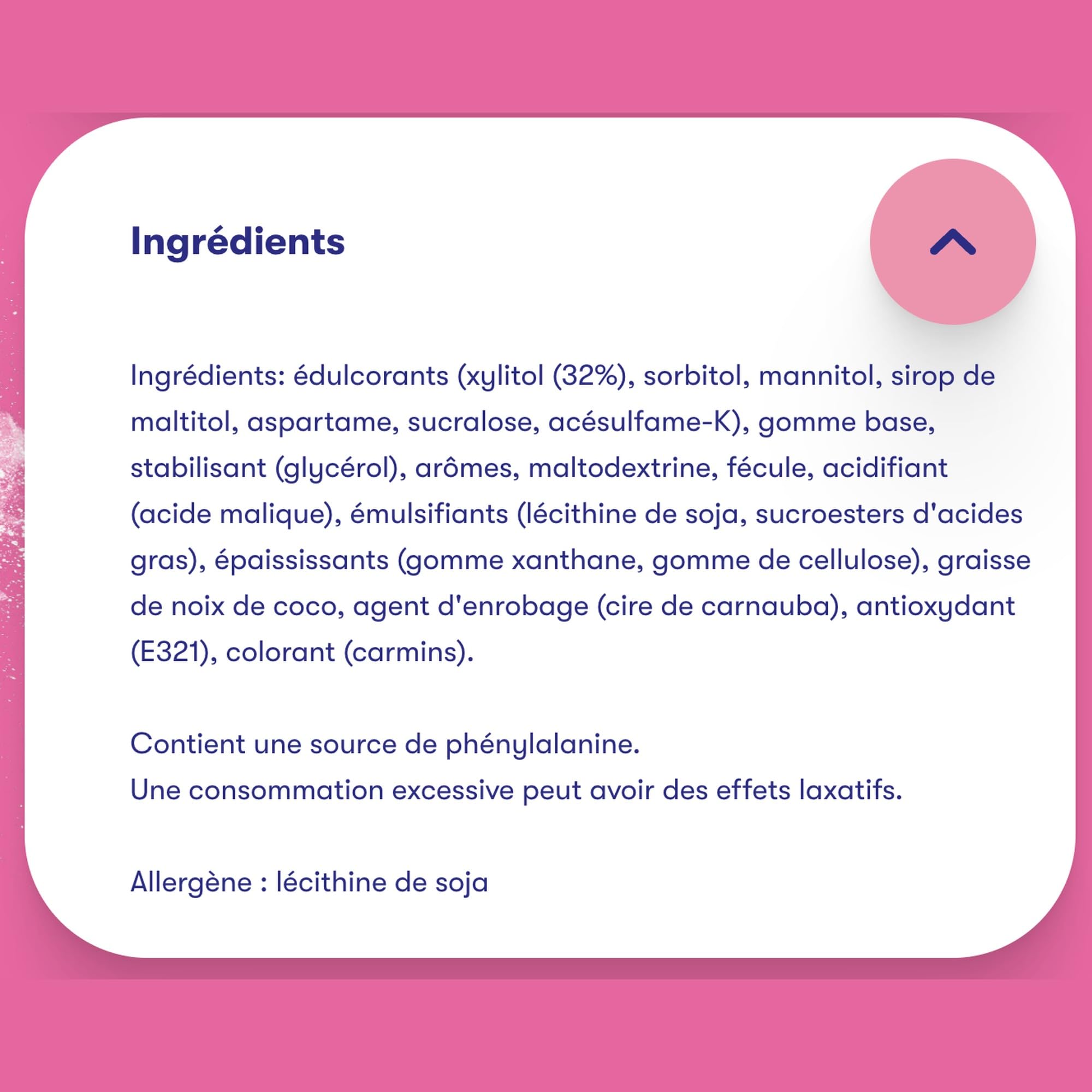 Mentos Pure Fresh Bubble Chewing-Gum Sans Sucres Boîte 50 Dragées