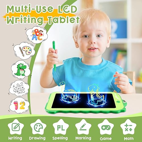 Miniatura 2 de Tableta de escritura LCD para niños, juguetes coloridos para niños pequeños, juguetes educativos para niños, juguetes de dinosaurio para niños de 2,