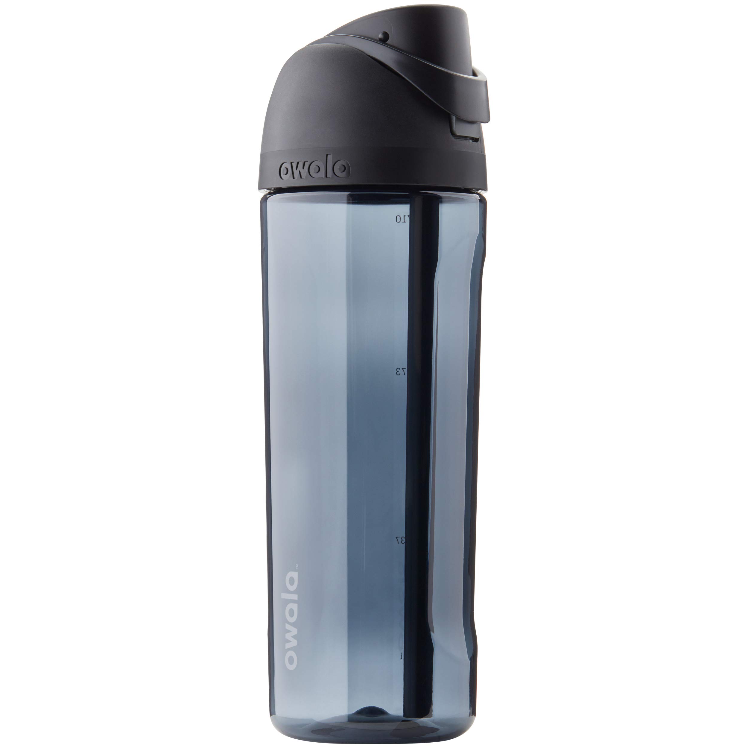 Owala FreeSip Clear Water Bottle with Straw for Sports and Travel BPA-Free 25-Ounce Very Very Dark