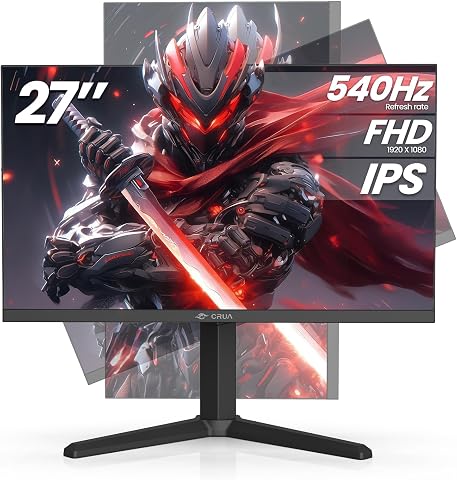 CRUA 27-Inch FHD 540Hz IPS Gaming Monitor