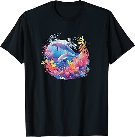 Dolphin V-Neck T-Shirt