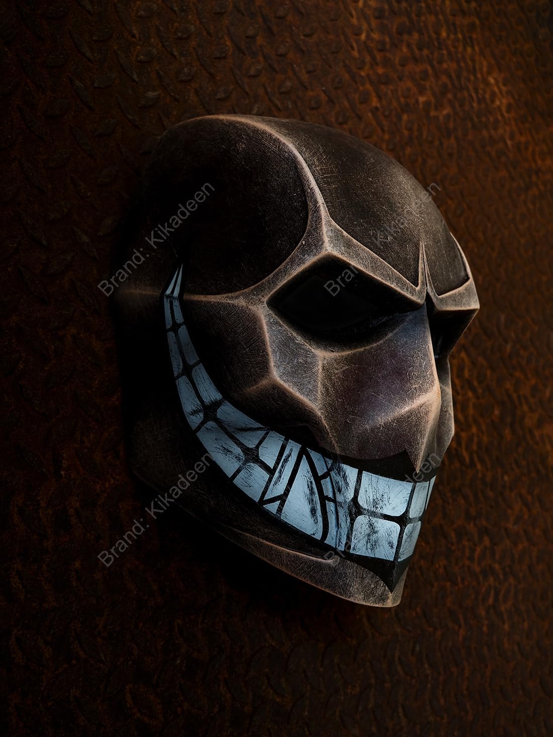 Custom Airsoft Mask Helmet Full Face Protective BB Gun Goggle Halloween Costume Party Cosplay Motorcycle Brown Smiley A17