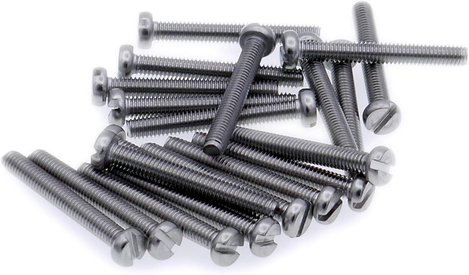 M3 (3mm x 40mm) Slot Cheese Machine Screw (Bolt) - Stainless Steel (A2) (Pack of 20), M3 x 40 - A2