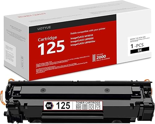 CRG-125 Toner 125 Toner CRG125 (3484B001) Reemplazo compatible para 125 cartuchos funciona con impresora ImageCLASS MF3010 LBP6000 LBP6030w (paquete