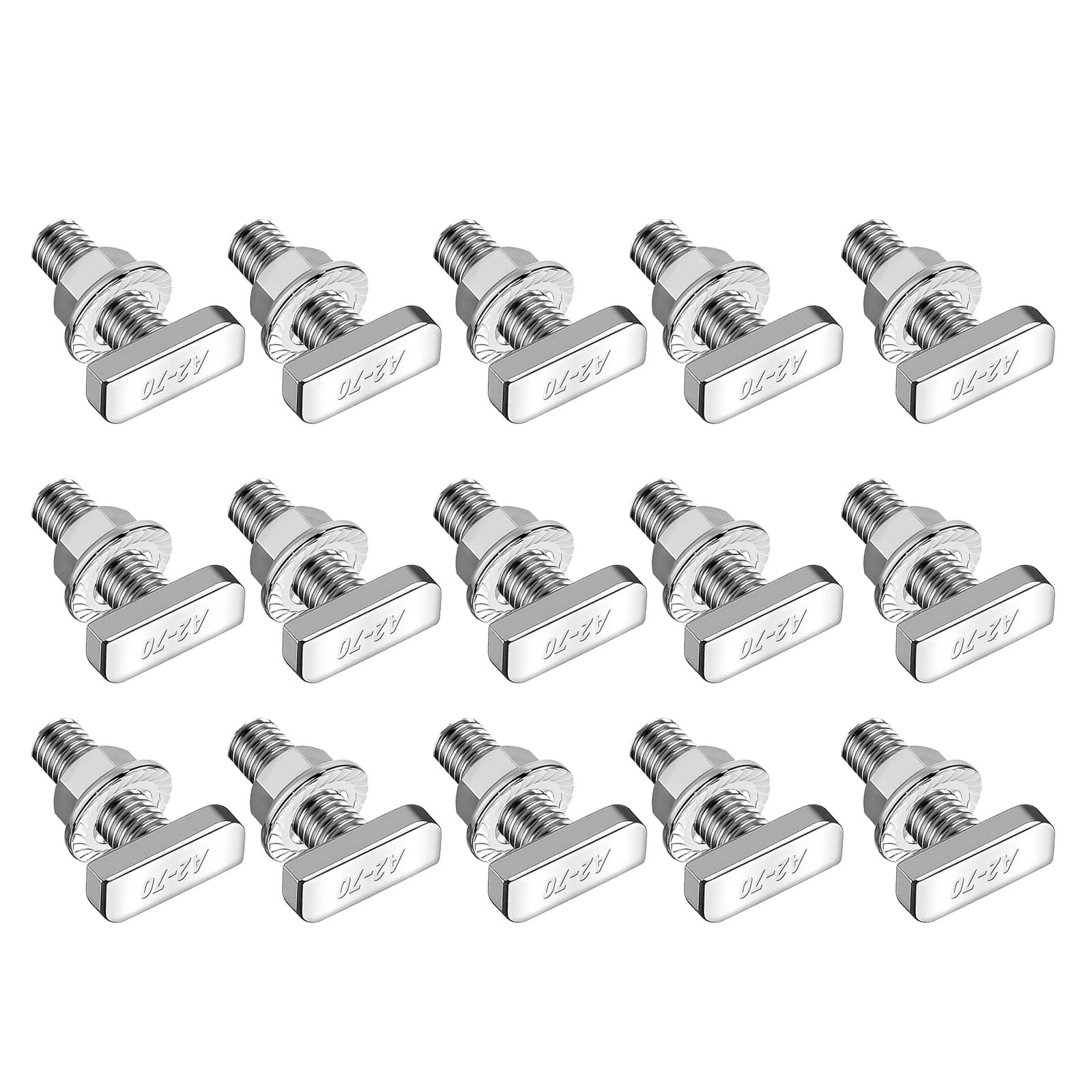 Rgybao M8x25 15Pack Resistant Hammers Head Bolts For Aluminum Profile And Solar Installation Systems Industrial Greenhouses Bolts