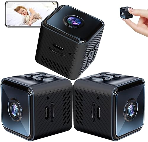 Mini cámara de seguridad inalámbrica 2023SHPTDJTIC para exterioresinteriores con audio, cámara oculta, cámara de vigilancia para el hogar, batería