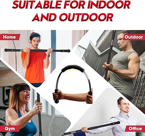 Miniatura 2 de Arideia Terapia física corporal, béisbol tubo de hombro, barra elástica de fitness para equipos de ejercicio, barra de fitness de alta frecuencia