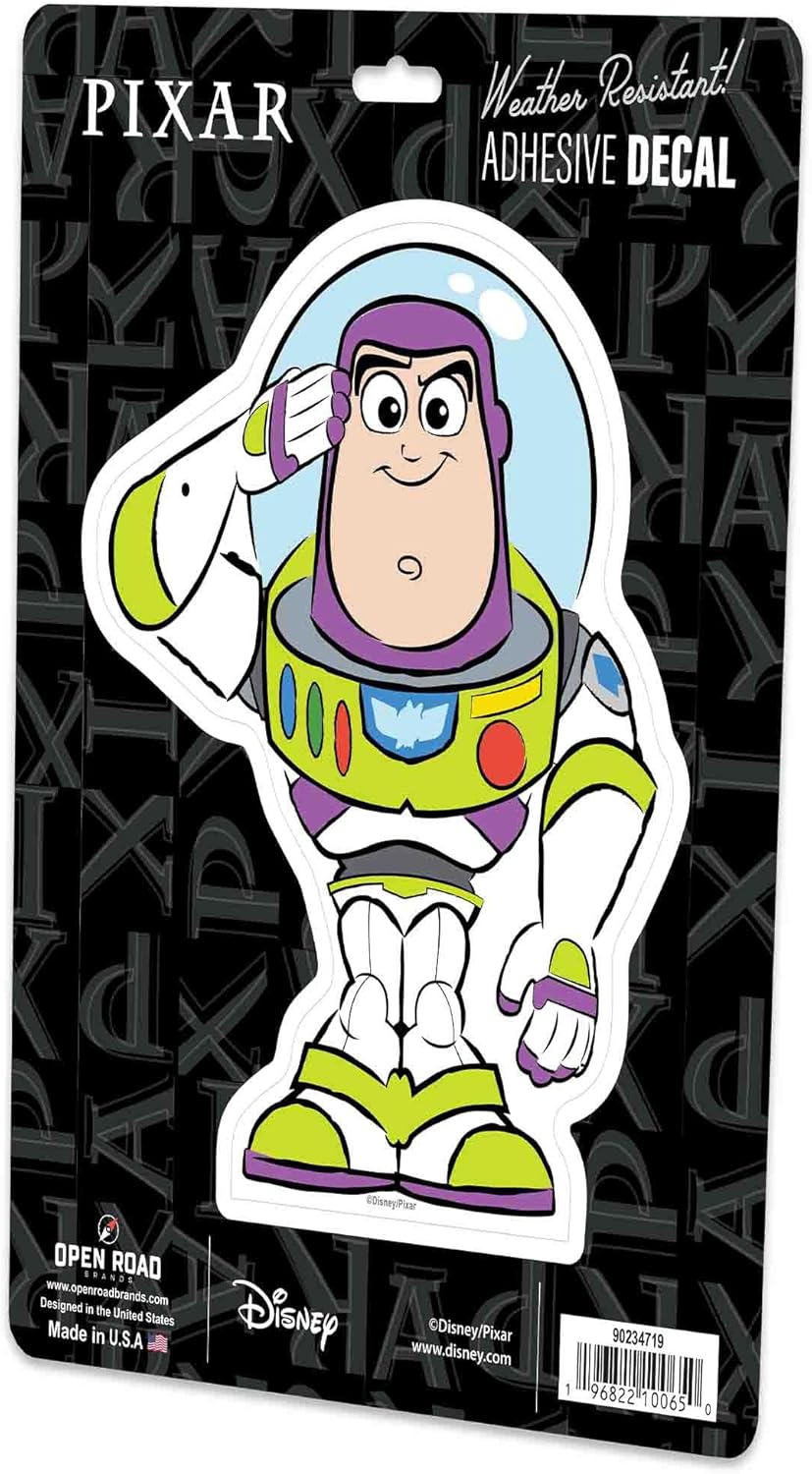 Disney Pixar Buzz Lightyear Adhesive Vinyl Decal - Fun Buzz Lightyear Sticker for Car or Truck - Image 2