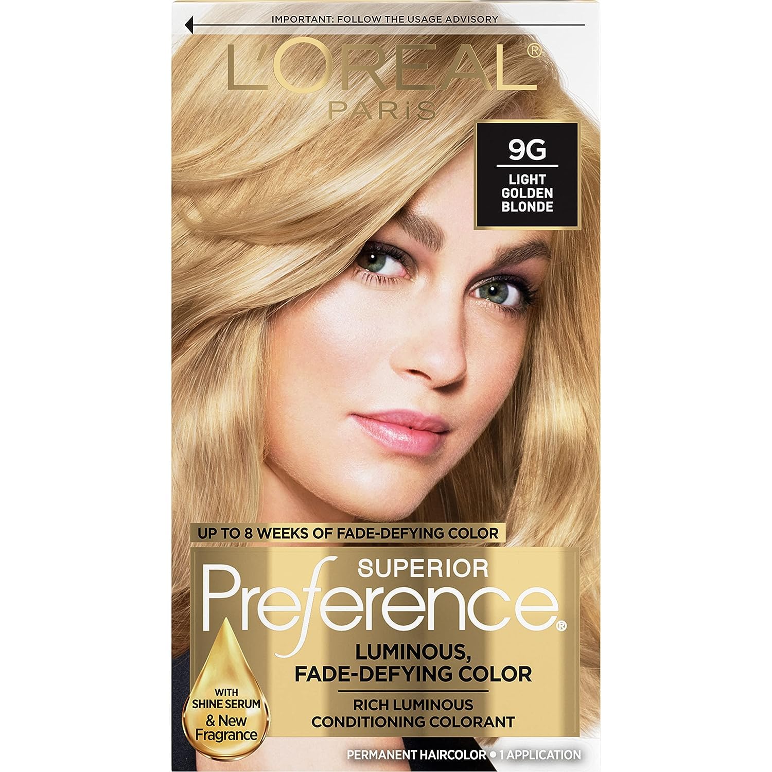 L'Oreal Superior Preference - 9G Light Golden Blonde 1 Each (Pack of 4)