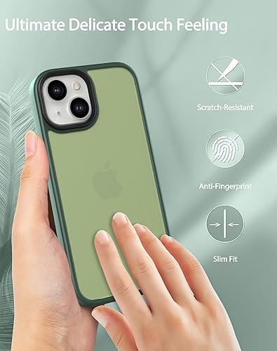 Miniatura 5 de Foluu Funda delgada para iPhone 15 Pro Max 2023-2X protector de pantalla de vidrio templado y 2 protectores de lente de cámara, parte trasera de