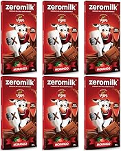 Kit com 6 Tabletes de Chocolate Sem Lactose 40% Cacau Sabor Morango de 80g cada - Zeromilk