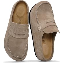 Project Cloud 100% Genuine Leather Moccasin Clogs for Women Fall Shoes 