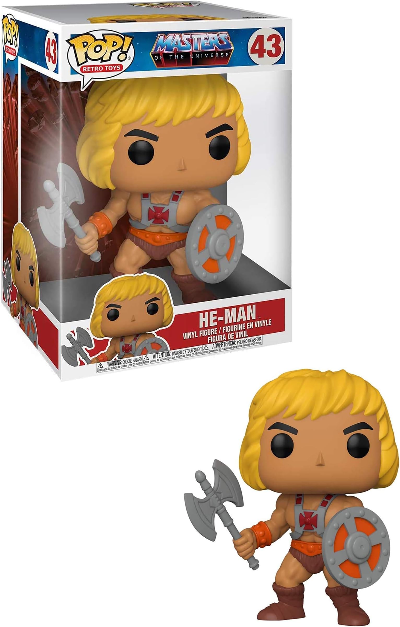 Masters Of the Universe 10" He-Man POP! Vinyl Universe-10 - Collectable Vinyl Figure - Gift Idea - Official Merchandise - Toys for Kids & Adults - TV Fans - Model Figure for Collectors