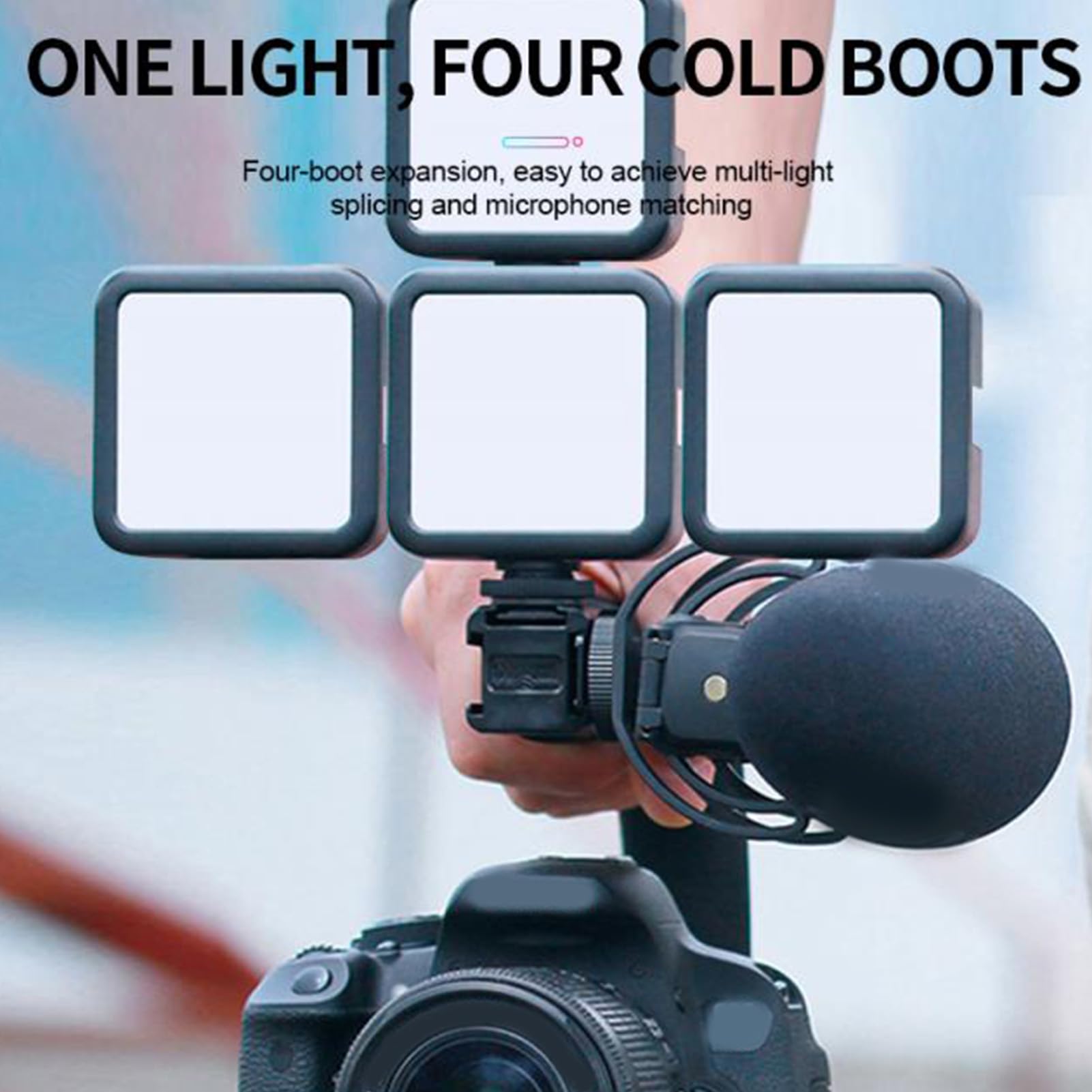 RGB Video Light, LED Photography Light, 360 Degree Full Color, 2000MAh, Rechargeable, 2500-8500K, Dimmable Panel Lamp, Support Magnetic Attraction