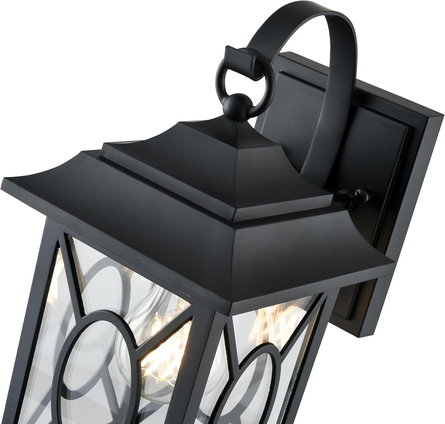 ML Lighting | Allbert Collection | 85101-PBK | Outdoor 1 Light Small Wall Lantern in Powder Coated Black with Clear Glass Shade | Corridors, Gardens, Courtyards, Doorways, Back Yards, Patios