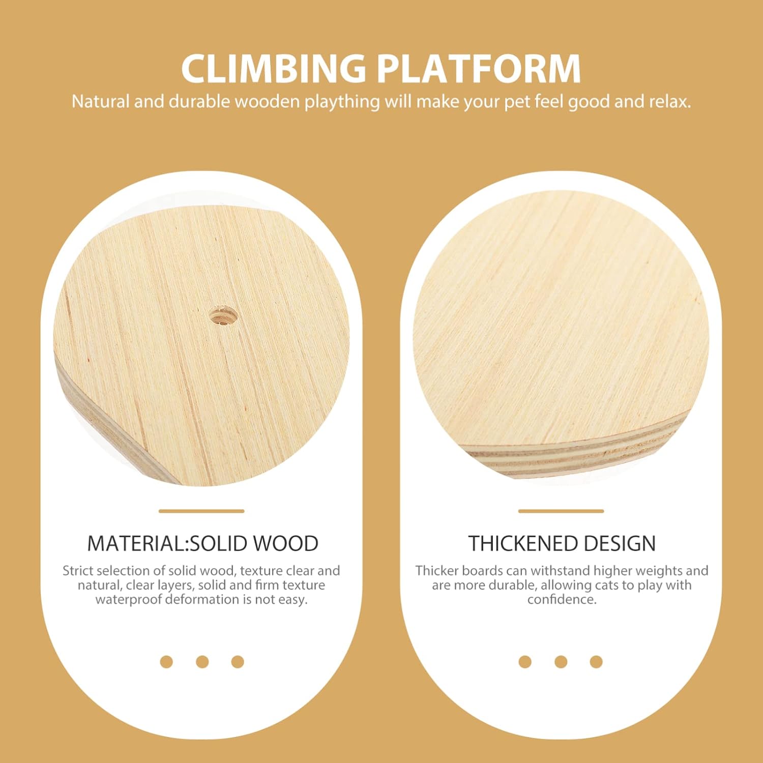 review POPETPOP Wall Cat Climbing Shelf Wood Cat Perch Jumping Board Replacement Wall Mounted Ladder for Sleeping Scracthing and Excercising Style 1