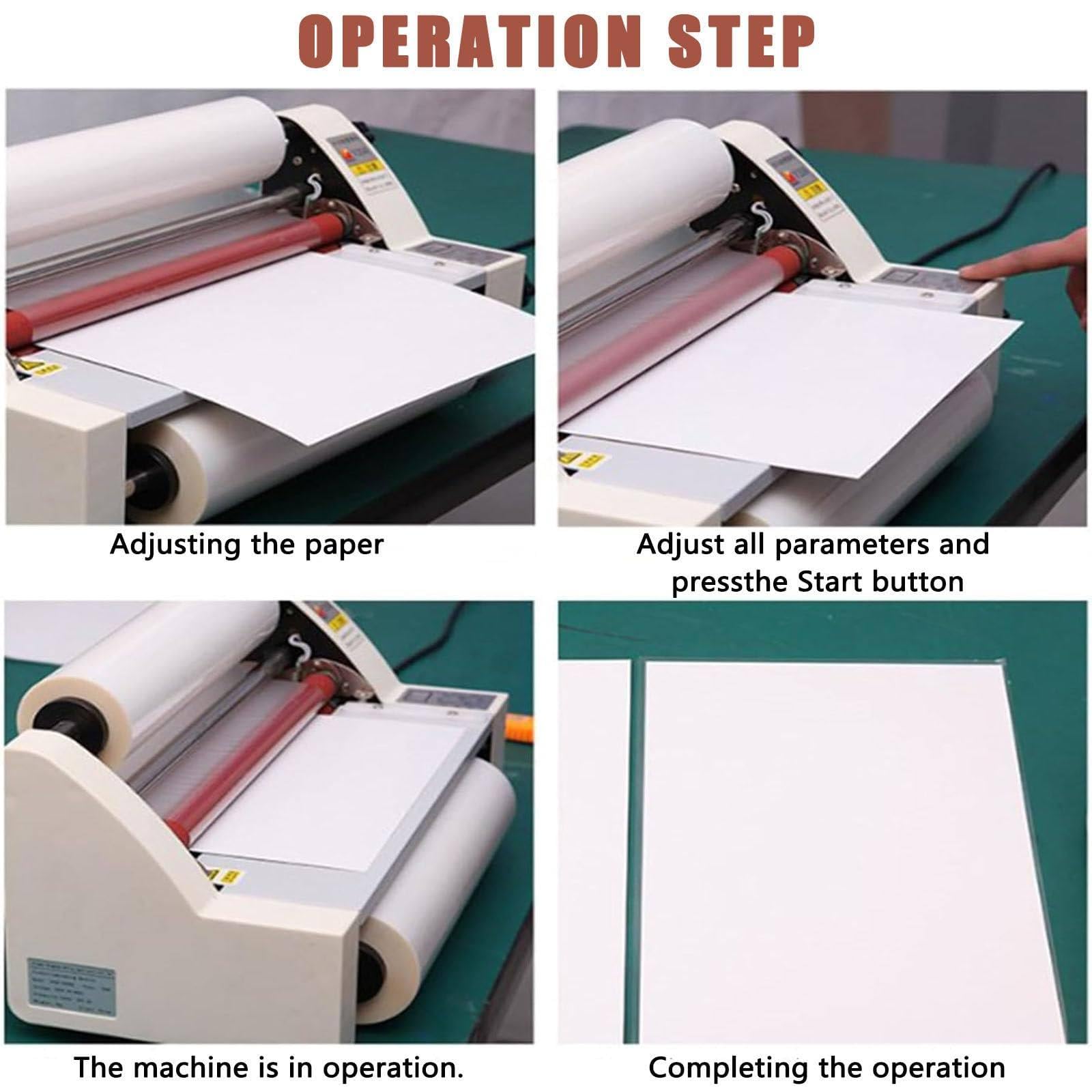 Laminator z ną ochroną stałej temperatury do dokumentów, zdjęć i kart