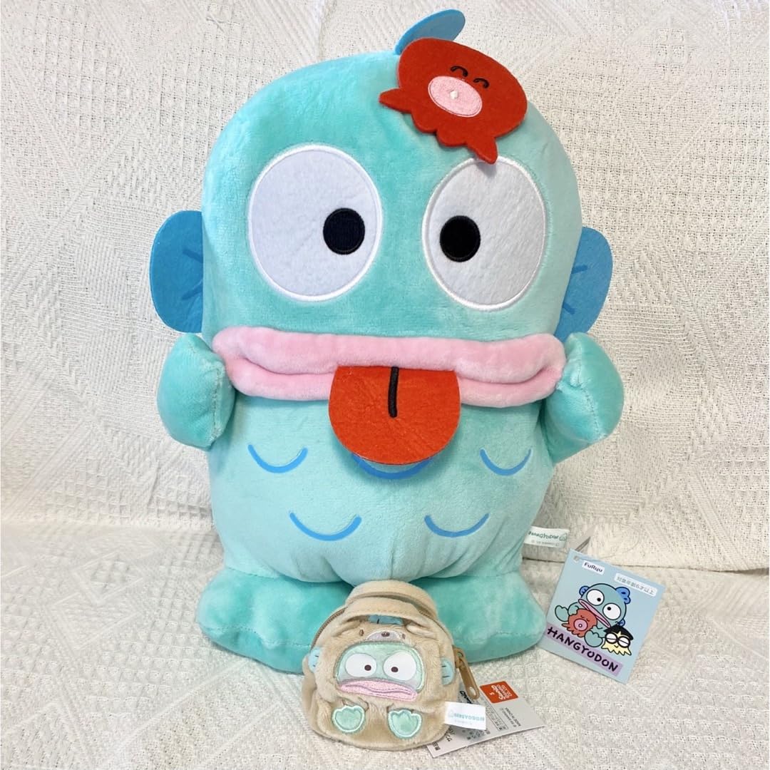 Amazon.co.jp: ハンギョドン BIGぬいぐるみ べー バッグ型ポーチ 