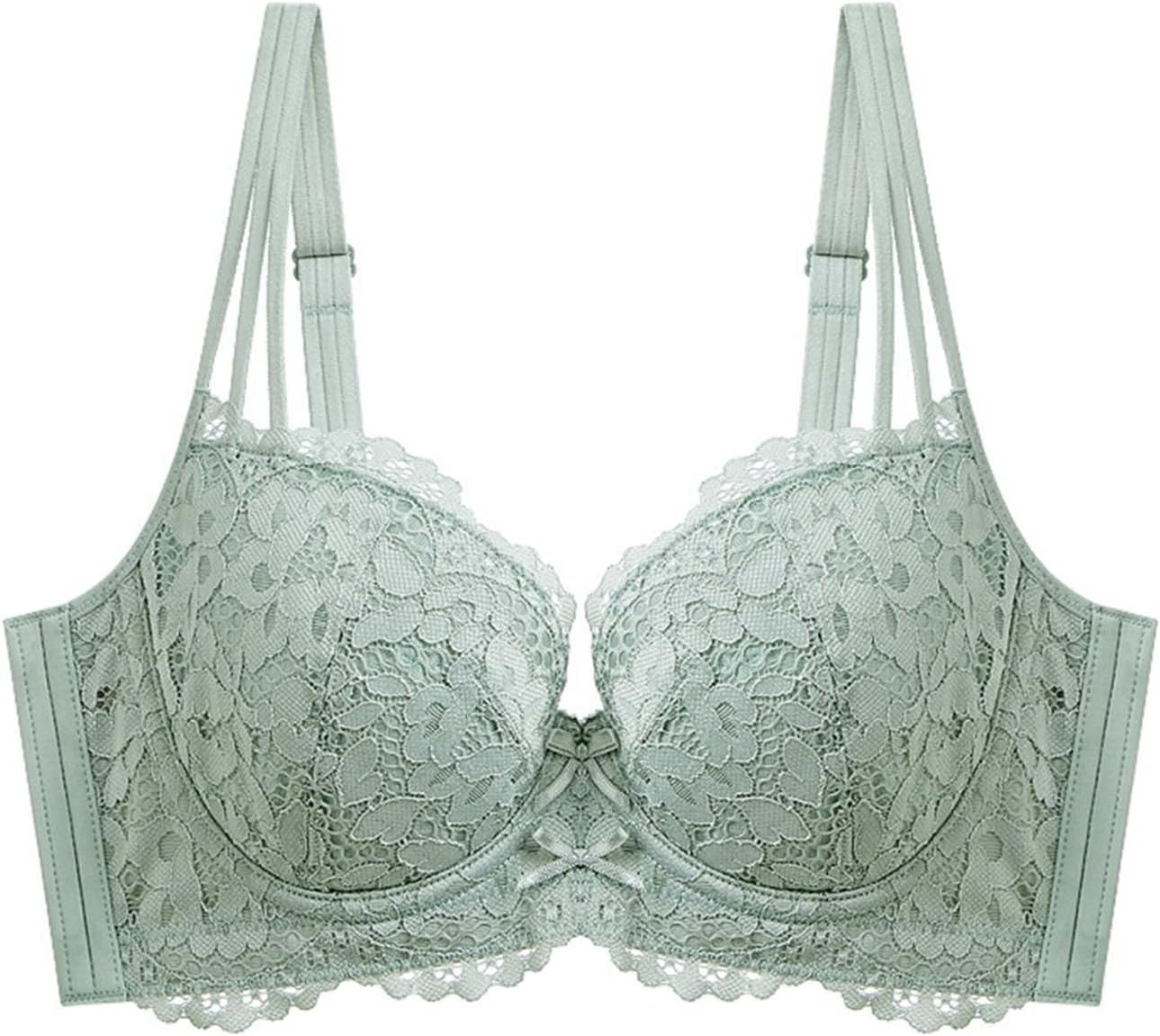 Women's Underwear Thin Lace Soft Steel Ring Gathered to Adjust The Chest Bra Lolita Cute Bow Comfortable Underwear