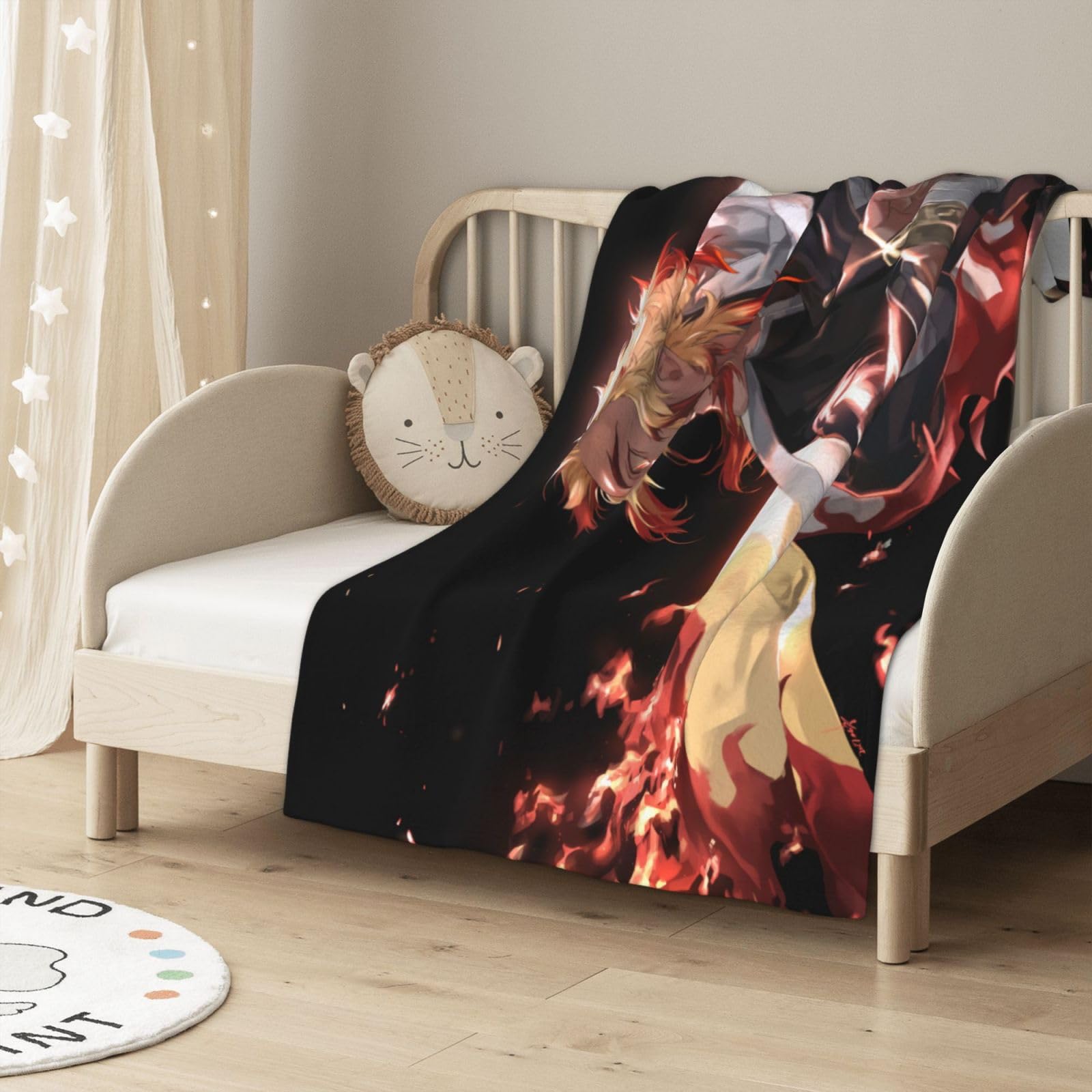 鬼滅の刃寝そべり煉獄杏寿郎毛布ブランケット