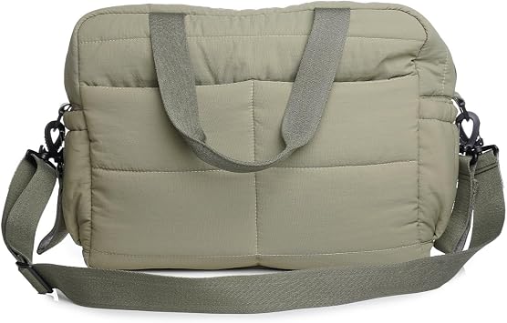 Thermobaby Sac à Langer Matelassé PLUMEA 9 Poches avec Tapis à Langer et Attaches Poussette