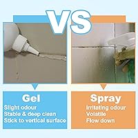 Vista 5 de Gel limpiador de manchas de moho y hongos FOLLOWIN 16oz para sello frontal de lavadora, limpiador de manchas de moho para el hogar para ducha