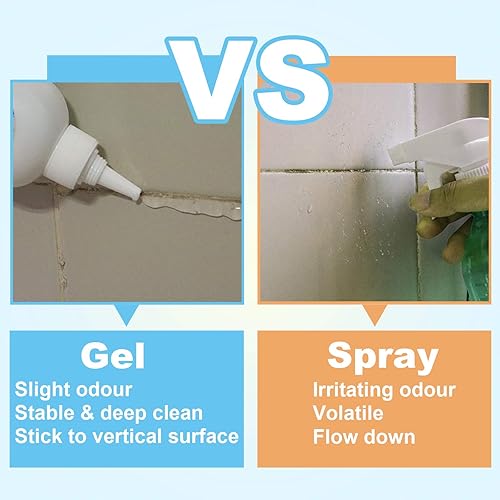 Miniatura 5 de Gel limpiador de manchas de moho y hongos FOLLOWIN 16oz para sello frontal de lavadora, limpiador de manchas de moho para el hogar para ducha,