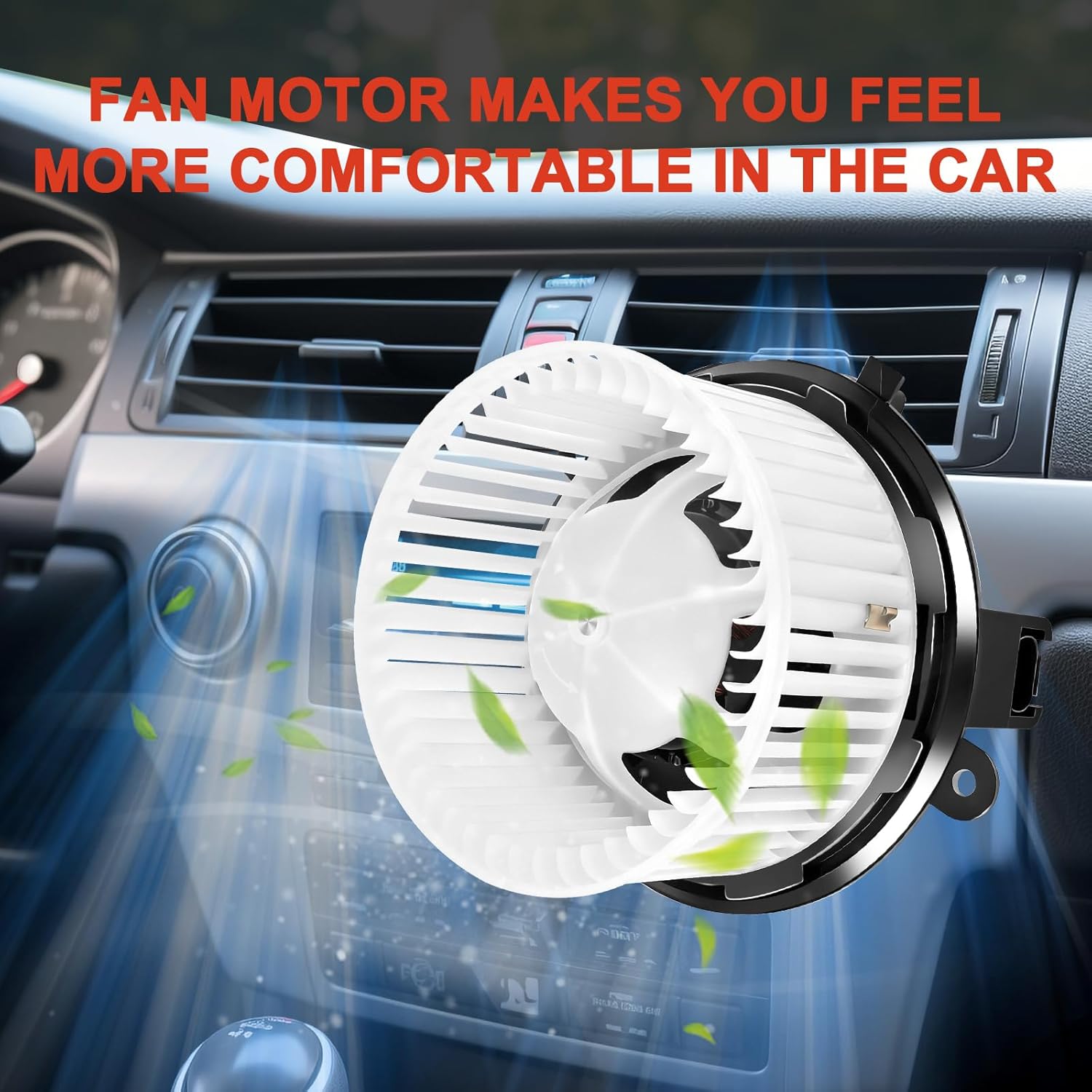 700236 HVAC AC Blower Motor Fan Heater Motor Compatible with Buick for Enclave 2008-2012, for Silverado 1500/2500HD/3500HD for Traverse, for Acadia for Sierra 1500 for Outlook 22810567