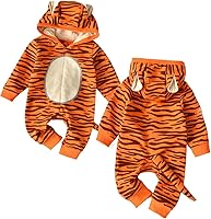 Vista 7 de Okbebe Disfraz de Halloween para bebé, unisex, dibujos animados, animales, Acción de Gracias, Navidad, mameluco para niños y niñas Blanco