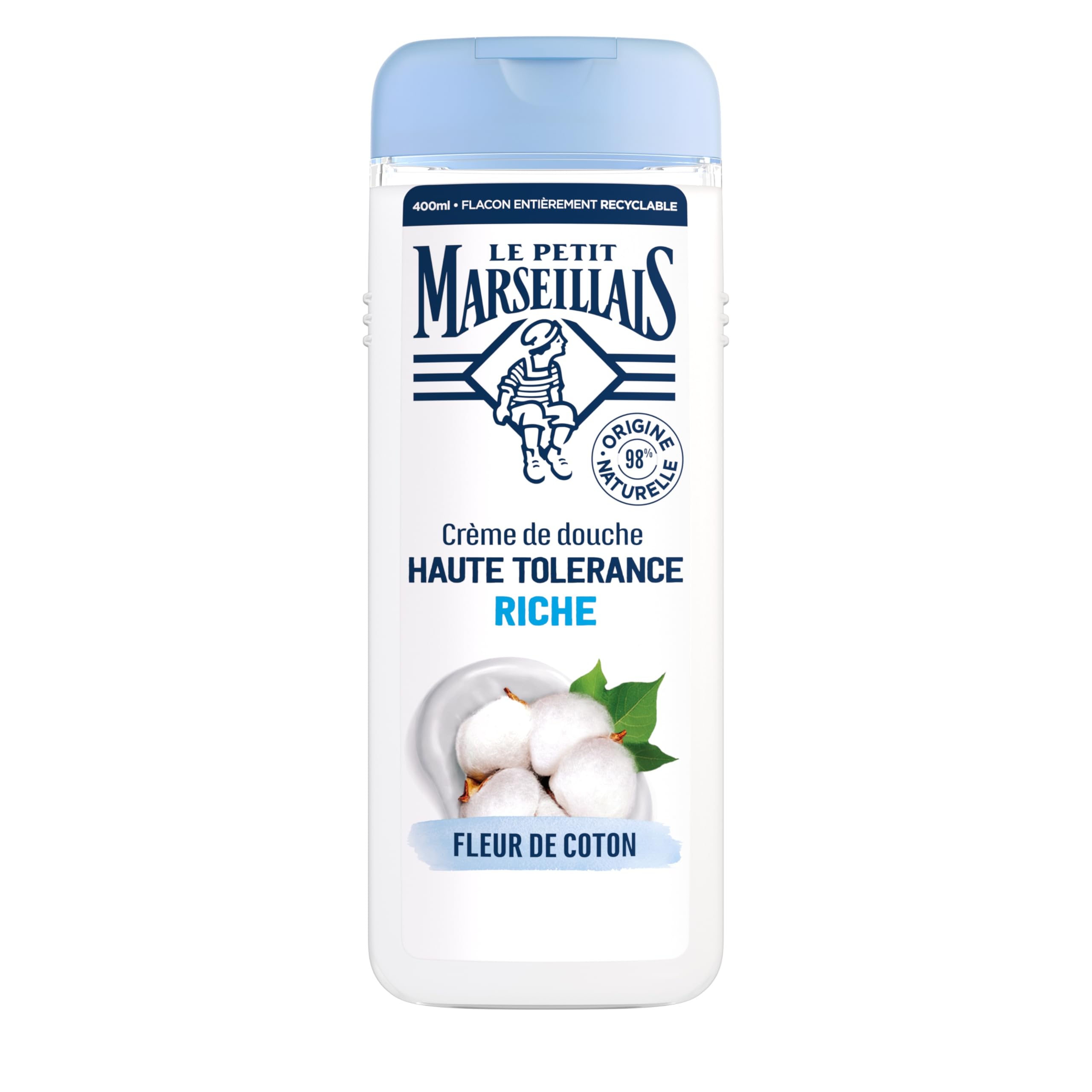 Crème Douche Cadum Fleur de Coton hydratation velours peau douce