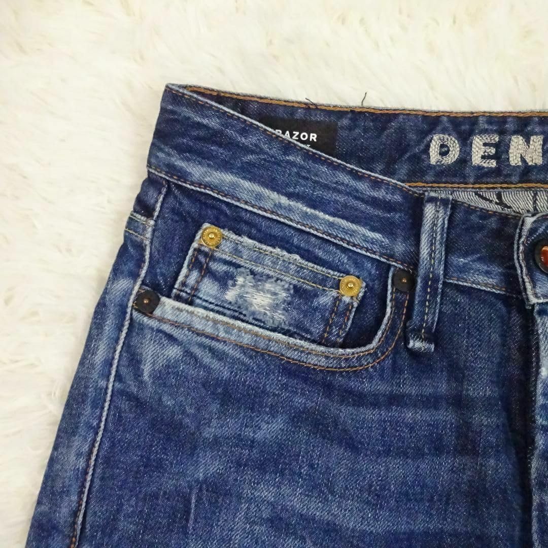 Amazon.co.jp: DENHAM デンハム RAZOR GREI Candiani製 カンディ