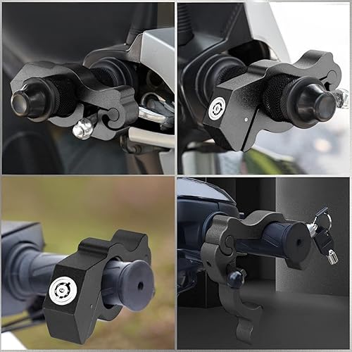 Miniatura 2 de Cerradura del acelerador de motocicleta cerraduras de motocicleta antirrobo  Palanca de freno alarma de seguridad para motocicleta, bloqueo de