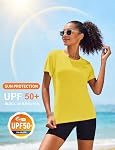 MAGCOMSEN Women's Short Sleeve T-Shirt Quick Dry UPF 50+ Athletic Running Workout Yoga Top Tee Performance Shirts