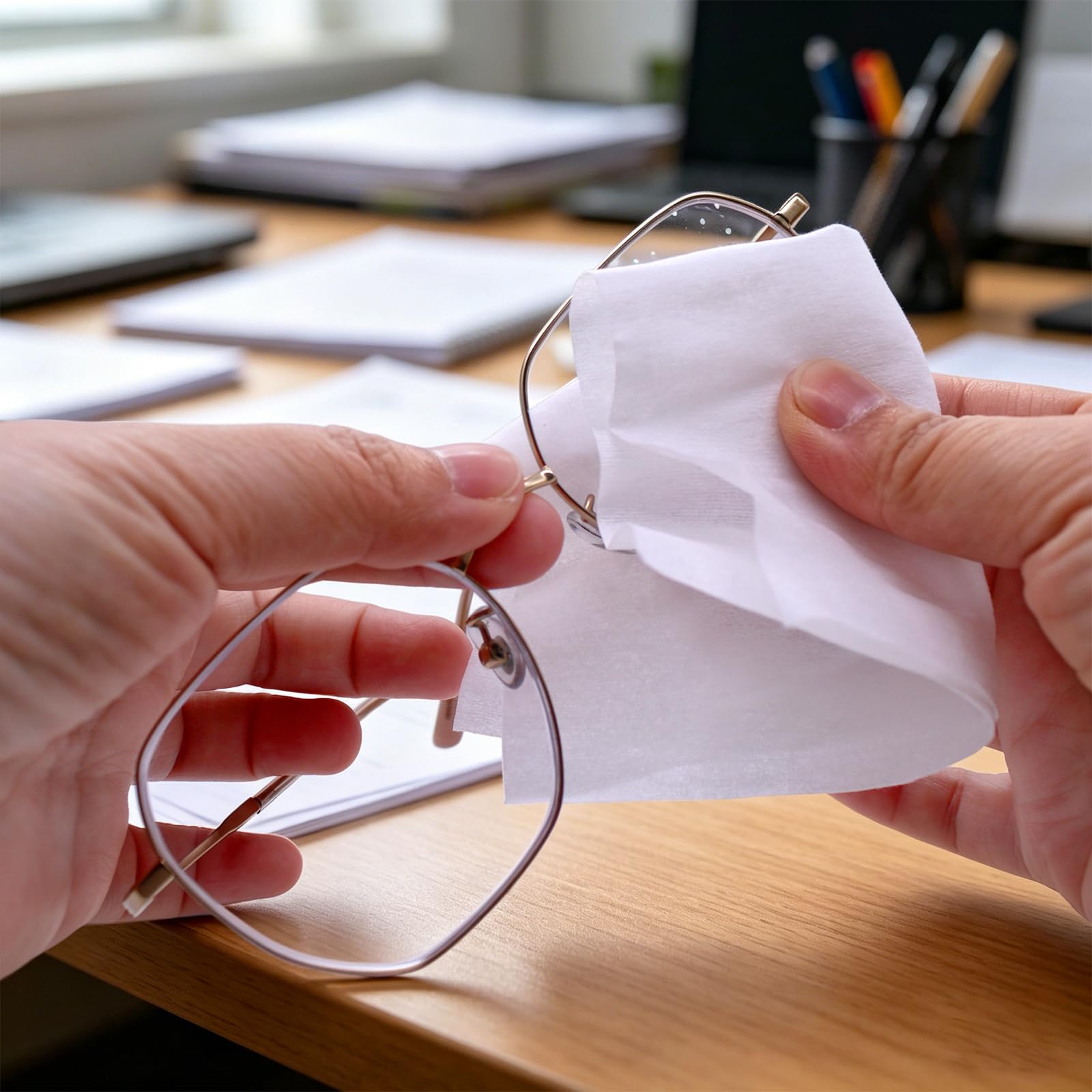 Fusselfreie Tücher 300 Stück Fusselfreie Reinigungstücher | Staubtücher Einweg Staubtuch Antistatische Vliestücher für Kamera Objektive, Bildschirme, Brille und Nageldesign