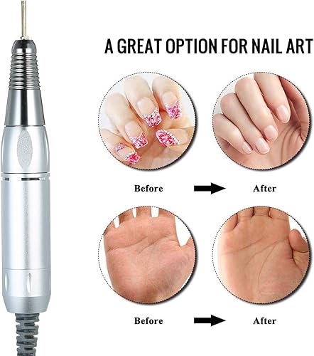 Miniatura 8 de Sunydog Profesional Eléctrico Nail Art Drill Pen Handle File Polish Grind Machine Handpiece Manicura Pedicura Herramienta Accesorios de Arte de Uñas