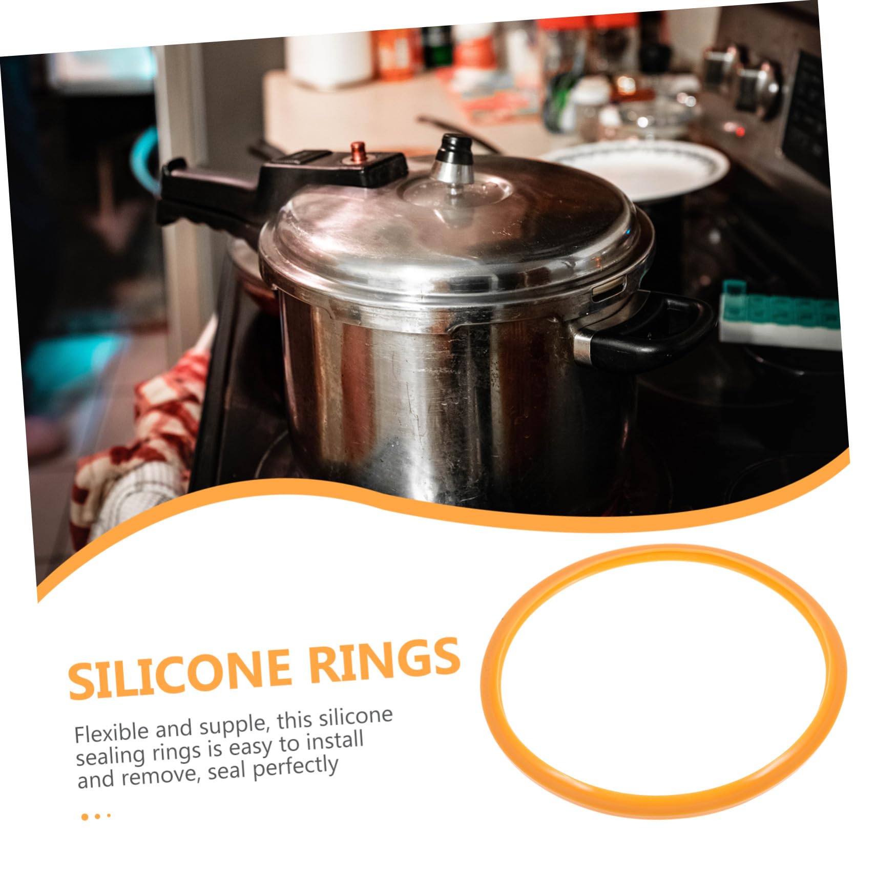 Silikon Dichtungsring Für Schnellkochtopf 22cm Flexibler Kochtopfring Aus Lebensmittelechtem Silikon Universeller Topfrand Ersatz Für Sicheren Und Effizienten Verschluss Bei Schnellkochen