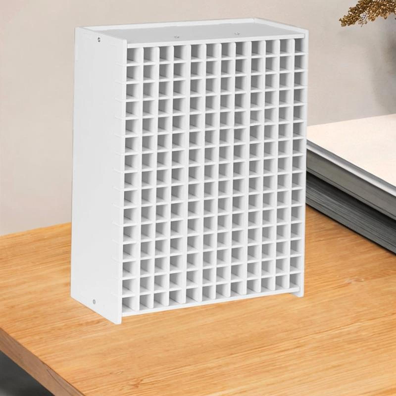 Stifthalter Schreibtisch Zeichenutensilienhalter Pinselorganisation Mehrfachständer PVC Material Zur Aufbewahrung für Lehrer Schüler Bastelraum, 180löcher 27x13x35cm