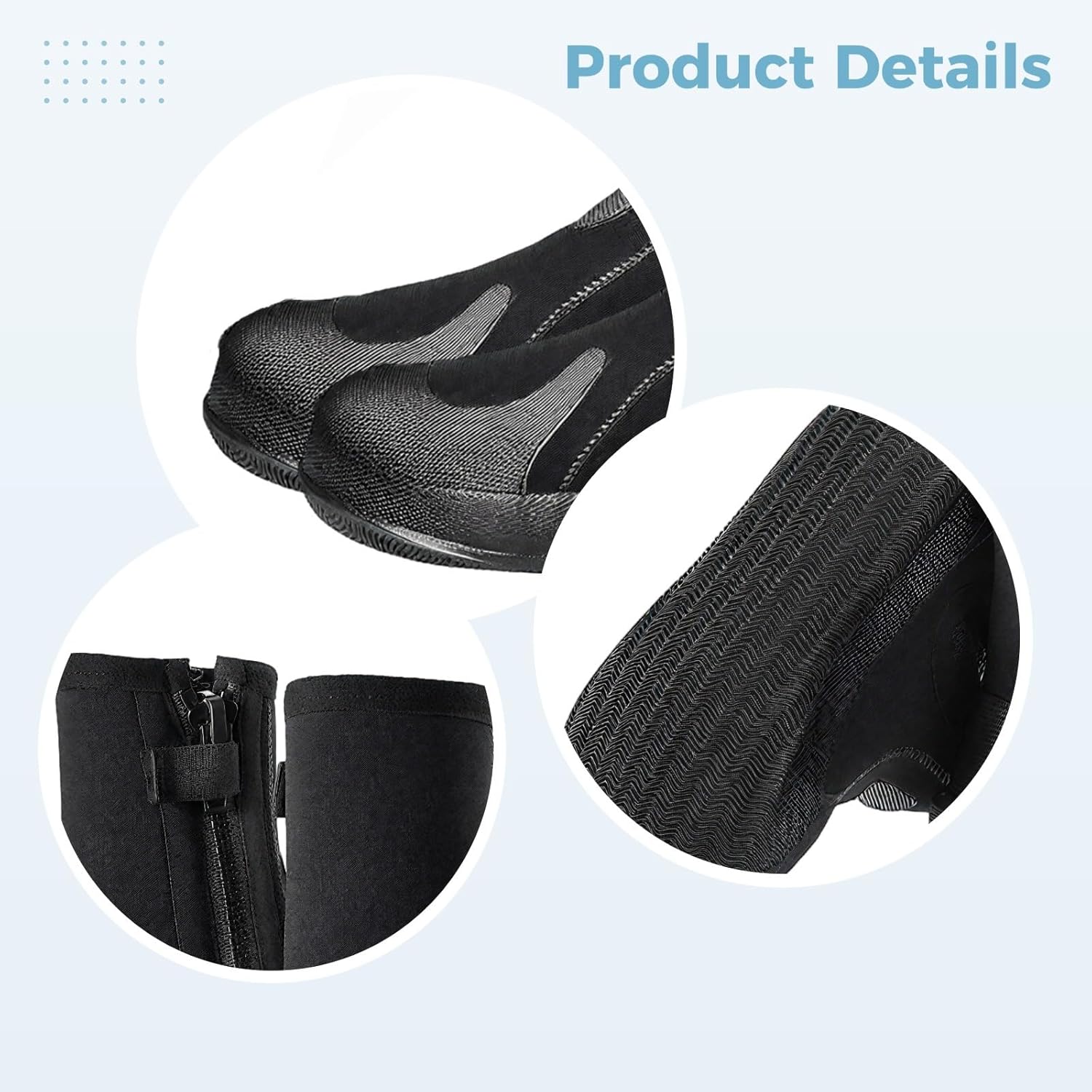 Men Scuba Boots 2 Pcs 0.2 in (0.5 Cm) Neoprene Dive Boots High Cut Anti-Slip Wetsuit XL(10-10.5 Us) Water Sports