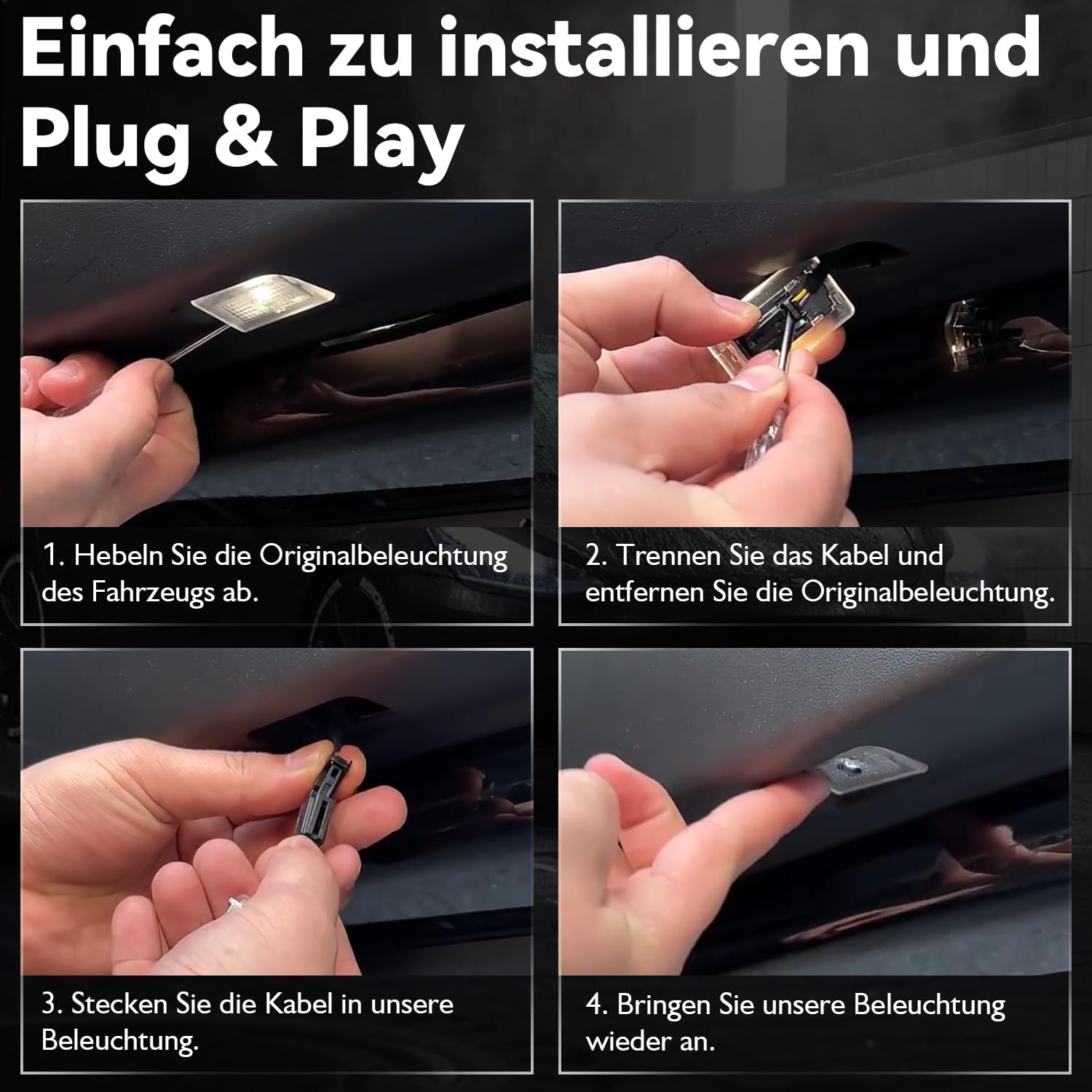 4 LED projektor für Tesla Model S 2012-2022