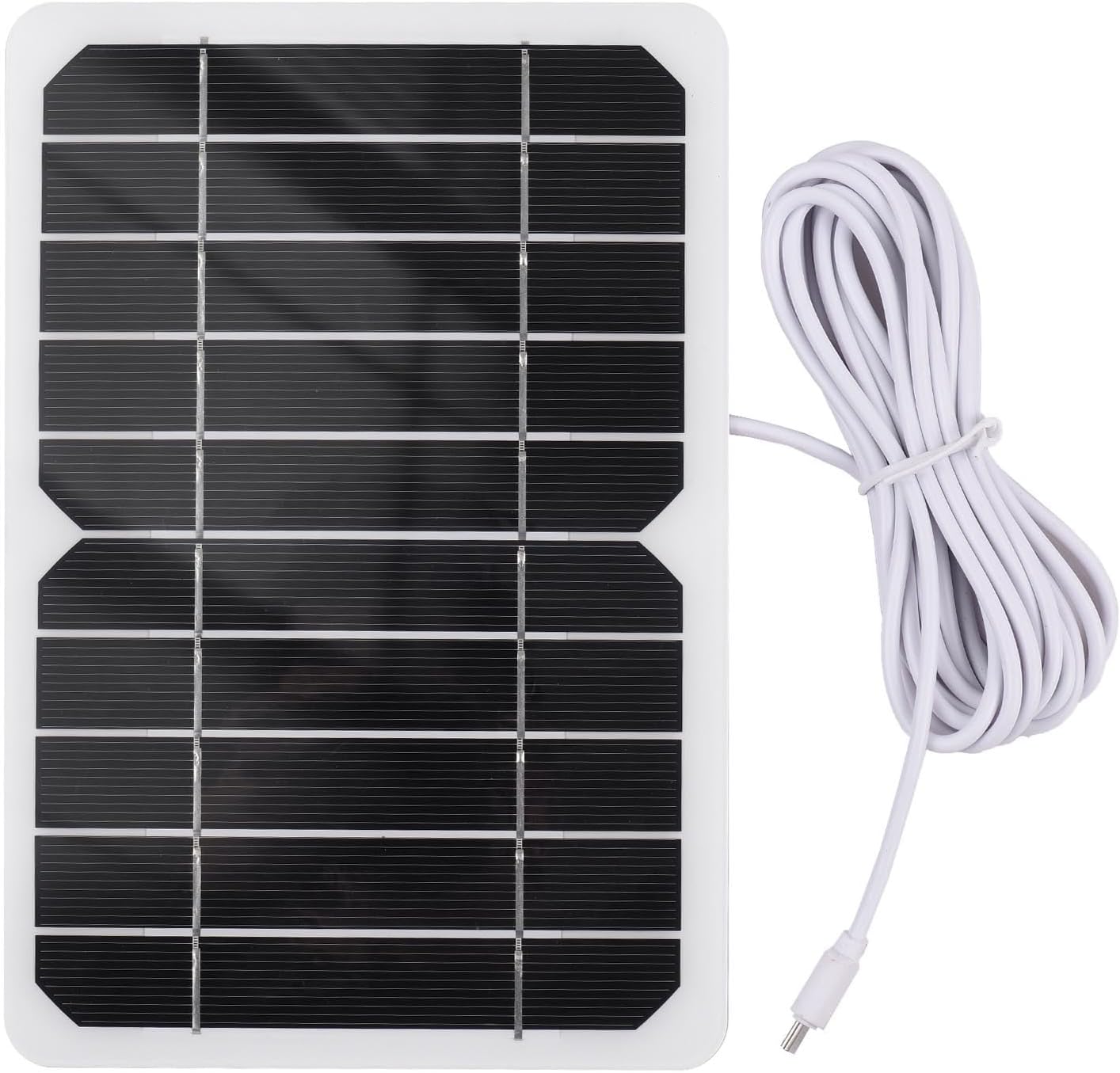 Dioche 5W Portable Solar Charger - Solar Panel Charger with Micro USB Plug for Charging Mobile Phones, Mini Fans, LED Lights, and Home Cameras - Ideal for Camping and Outdoor