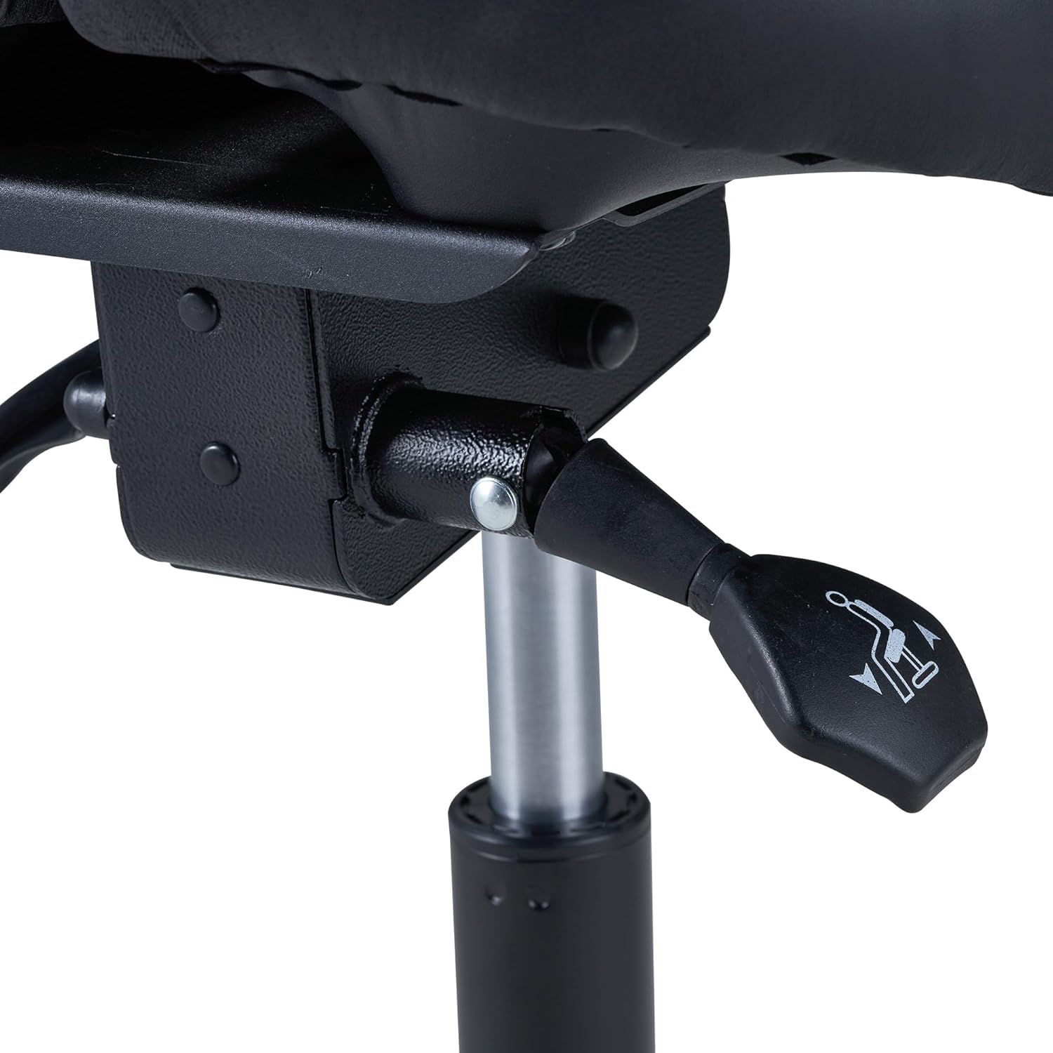 Master Massage Berkeley Saddle Stool with Black Aluminum Base
