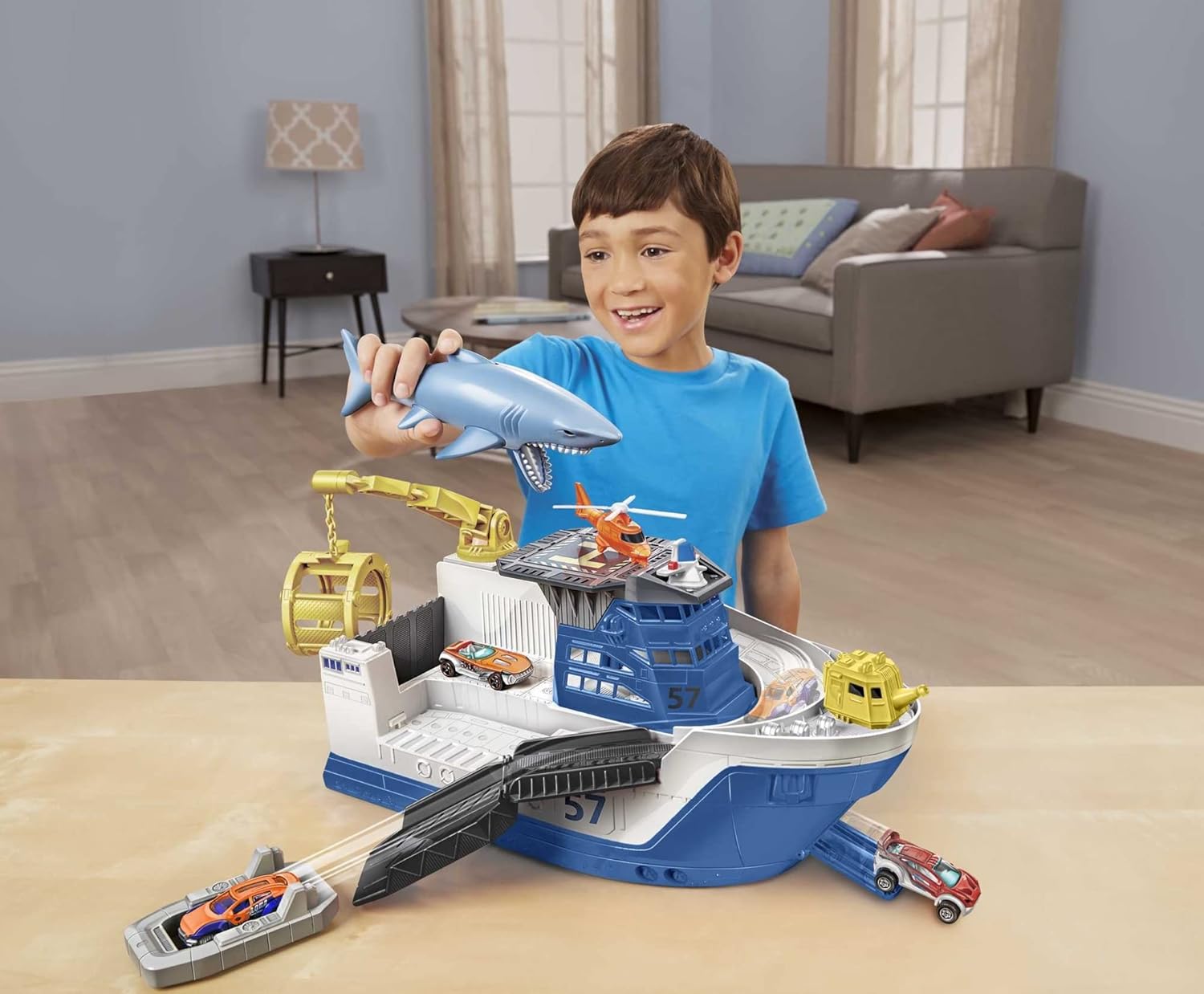 Matchbox Marine Rescue Shark Ship