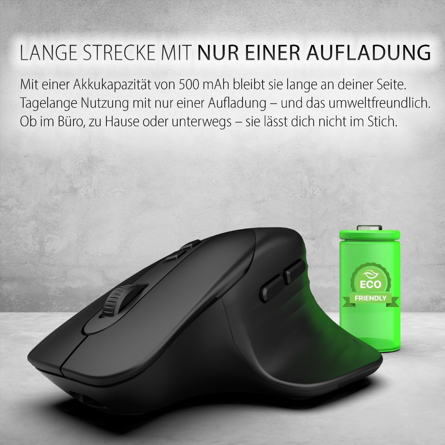 İnca wireless mouse | IWM-553S | 2.4G mouse, 3-mode connection (BT1 5.0 BT2 5.0 & 2.4G) rechargeable battery ergonomic design, silent click | Adjustable DPI (800/1200/1600) for Laptop, Windows