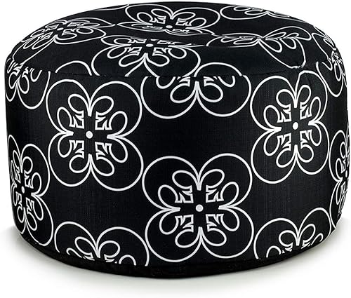 Seven20 Puf otomano de Star Wars con símbolo rebelde blanco, 10.5 x 22 pulgadas, color negro