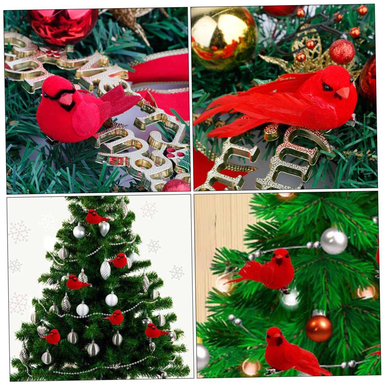 FOMIYES Decorazione Natalizia 30 Pz Ciondolo Uccello Rosso Di Natale De Para Guirnaldas Artificiales Para Uccelli Di Natale Ciondolo Artificiale Cardinale Uccello Femmina Schiuma