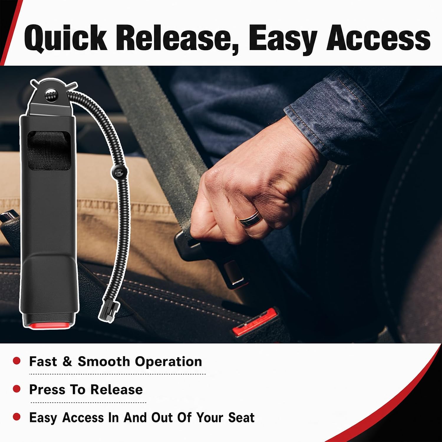 19121537 Seat Belt Buckle Driver Side Compatible with 2007-2013 Chevy Silverado, GMC Sierra, Chevy Tahoe, GMC Yukon