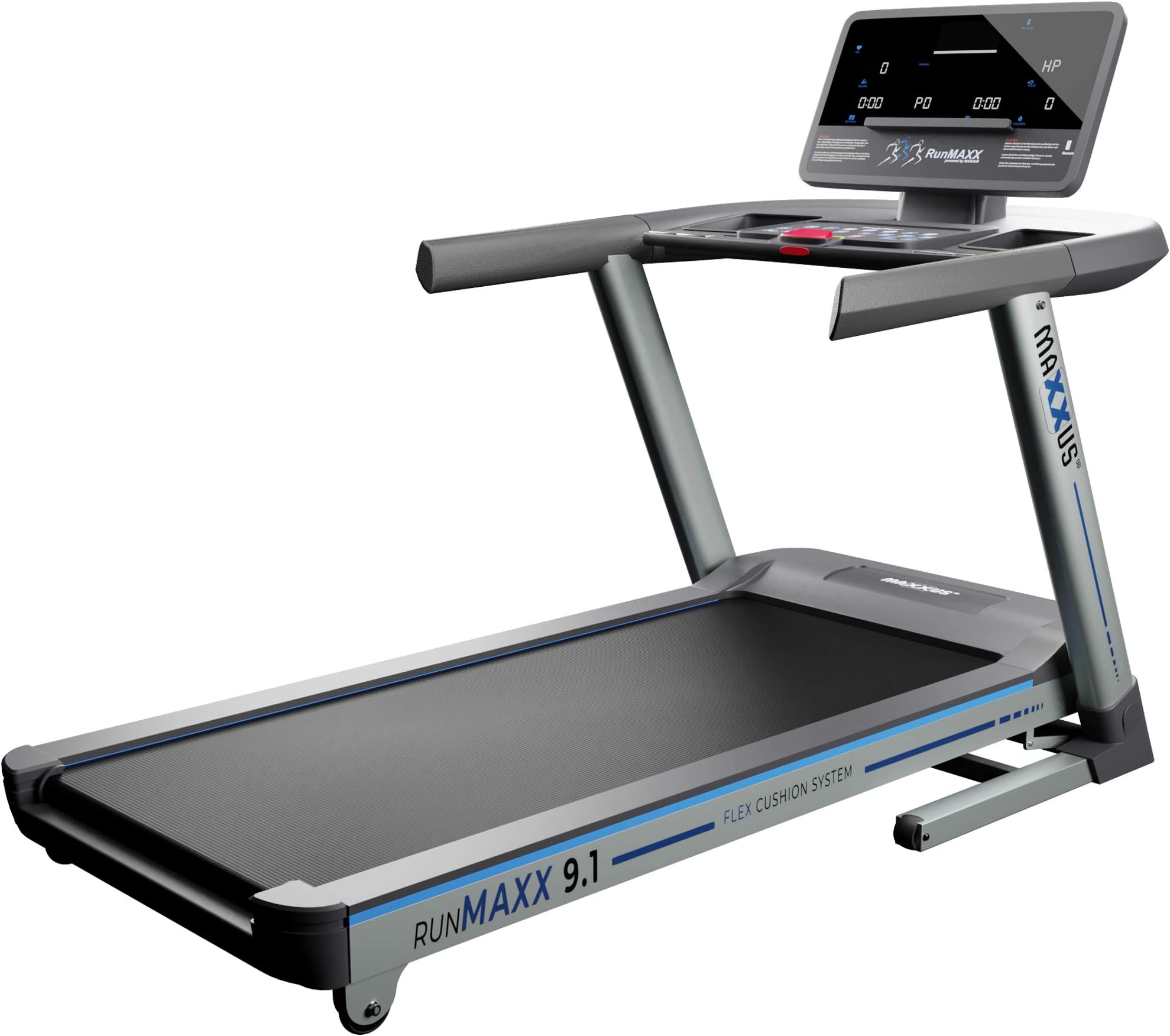 MAXXUS RunMaxx 9.1 Motorised Treadmill | Gym Quality Foldable Running Machine for Home Use | Timeless Design that Excels in Stability & Performance, Compatible with Smartphone & Tablet