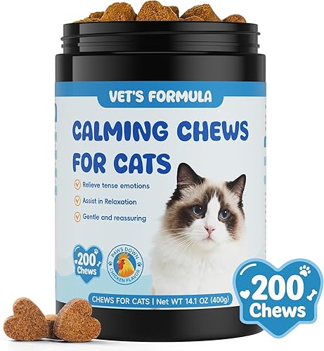 Vista 8 de Masticables calmantes para gatos – Golosinas de apoyo tranquilo con manzanilla y melatonina para gatos comodidad en momentos estresantes